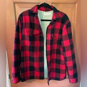Aéropostale Sherpa Lined Plaid Jacket